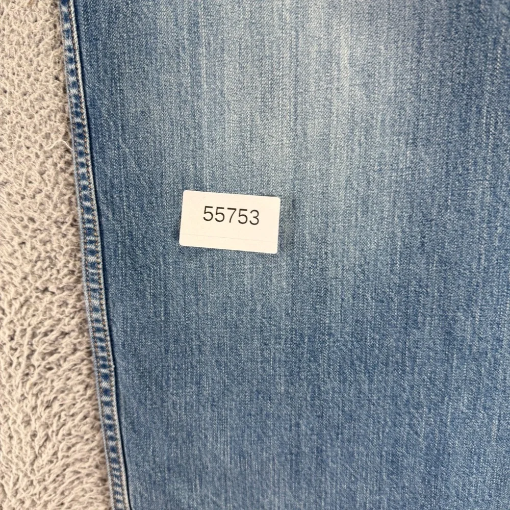 Levi's 569 Jeans Mens 42x34 Blue Cotton Denim Straight Travel Distressed Faded